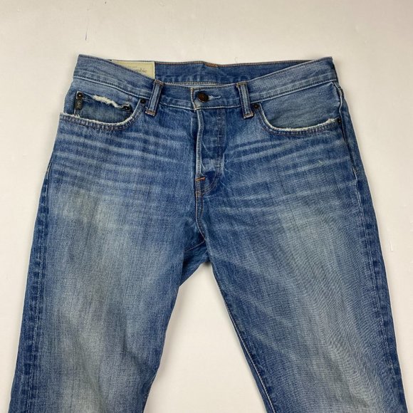 Abercrombie & Fitch The A&F Skinny Jeans Mens 32 x 34 Measures 33 x 35 Blue - Picture 4 of 14